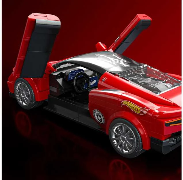 MATTEL BRICK SHOP HOT WHEELS konstruktorius – Speed Maserati (JFR90)
