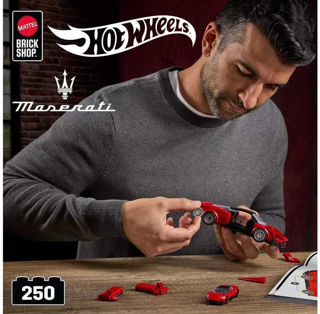 MATTEL BRICK SHOP HOT WHEELS konstruktorius – Speed Maserati (JFR90)