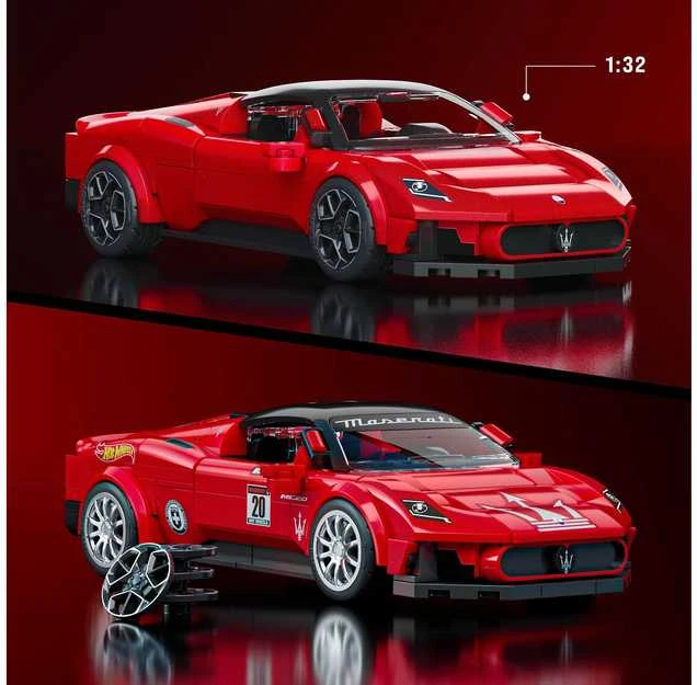 MATTEL BRICK SHOP HOT WHEELS konstruktorius – Speed Maserati (JFR90)