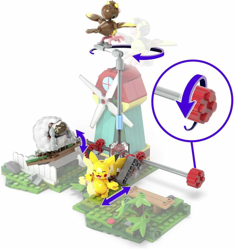 Mega Bloks „Mega Construx Pokemon“ rinkinys „Vėjuotas kaimas“