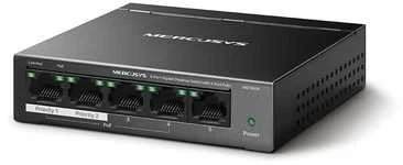 Šakotuvas Mercusys MS105GP 5-porttinen PoE+-kytkin
