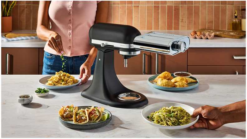 Mėsmalė KitchenAid Metalinis makaronų priedas „trys viename“