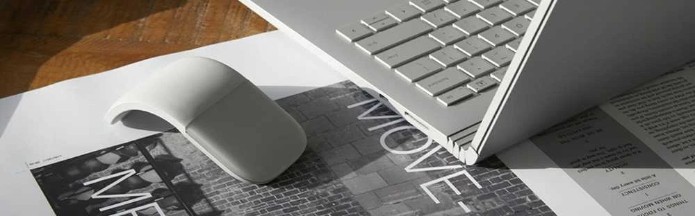 Pelė „Microsoft Surface Arc“, abiem rankoms, „Bluetooth“, pilka