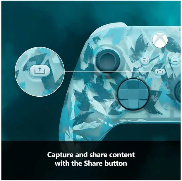„Microsoft XBOX“ belaidis valdiklis – „Ice Breaker Special Edition Turquoise Bluetooth Gamepad“ (analoginis / skaitmeninis) „Android“, asmeniniams kompiuteriams, „XBOX One“, „XBOX Series S“, „XBOX Series X“, „iOS“
