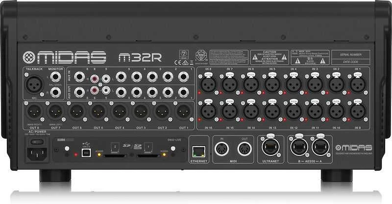 Carruzzo Midas Interactive Skaitmeninis garso pultas Midas M32R Live