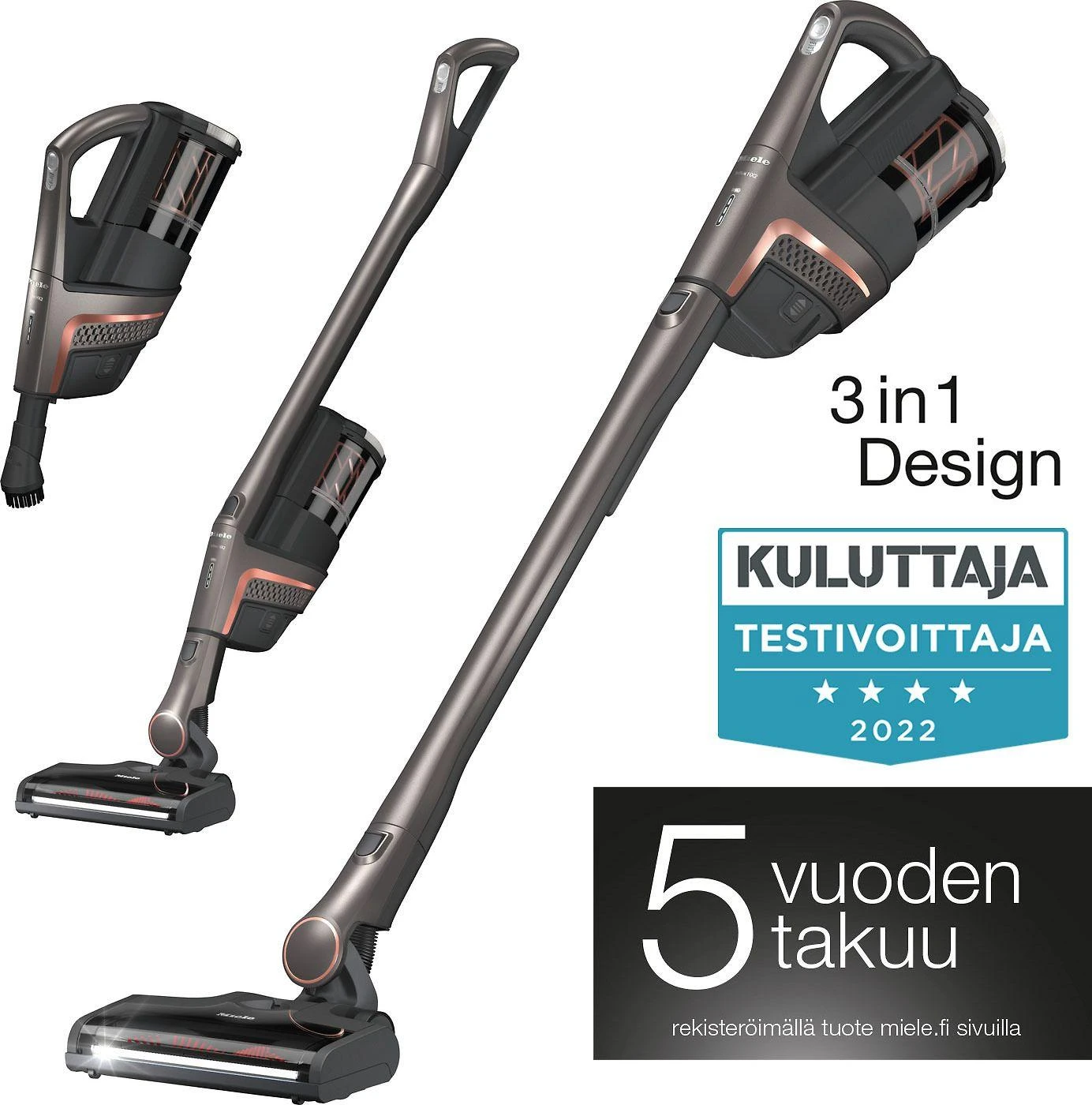 Akumuliatorinis dulkių siurblys Miele Triflex HX2 Pro