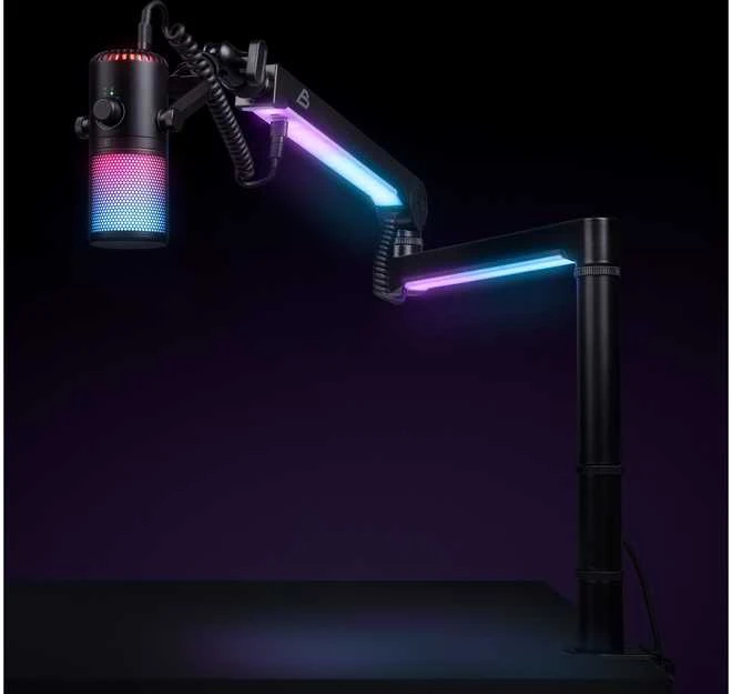 Blackstorm Mercury RGB pöytäasennettava mikrofoniteline USB-kaapelilla