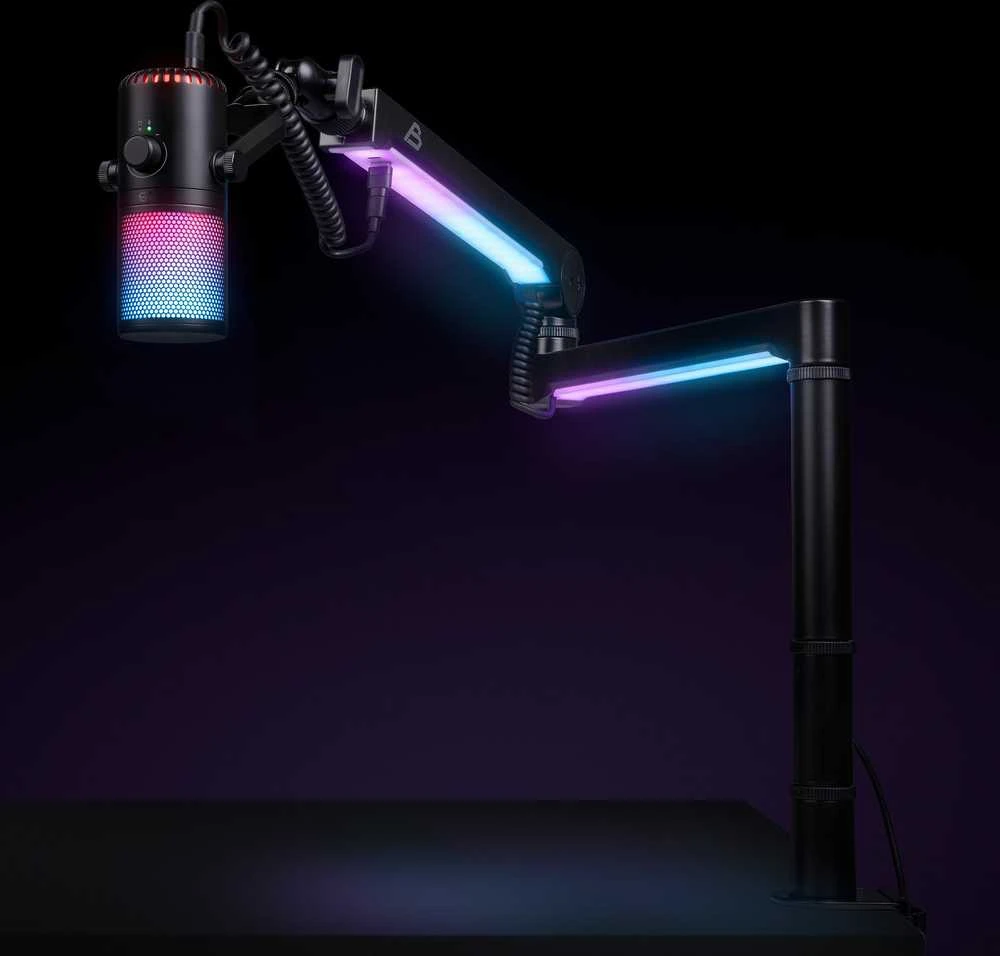 Blackstorm Mercury RGB pöytäasennettava mikrofoniteline USB-kaapelilla