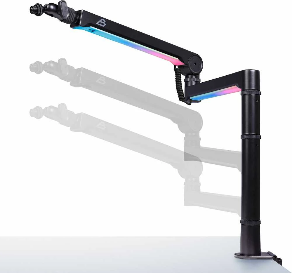 Blackstorm Mercury RGB pöytäasennettava mikrofoniteline USB-kaapelilla