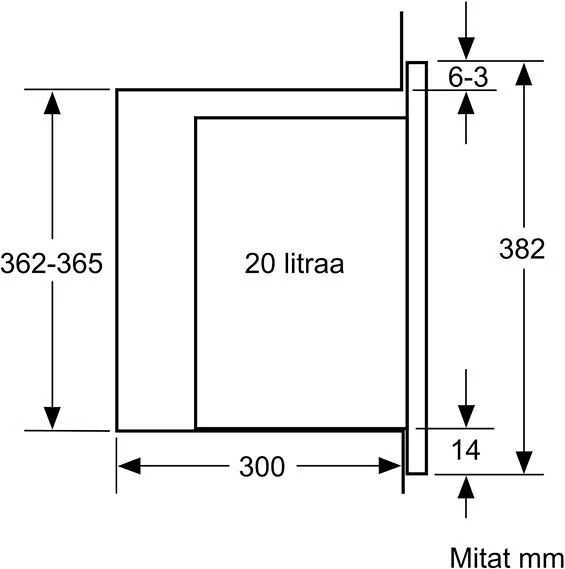 Įmontuojama mikrobangų krosnelė Bosch BFL524MB0