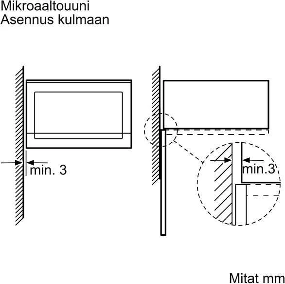 Įmontuojama mikrobangų krosnelė Bosch BFL524MB0