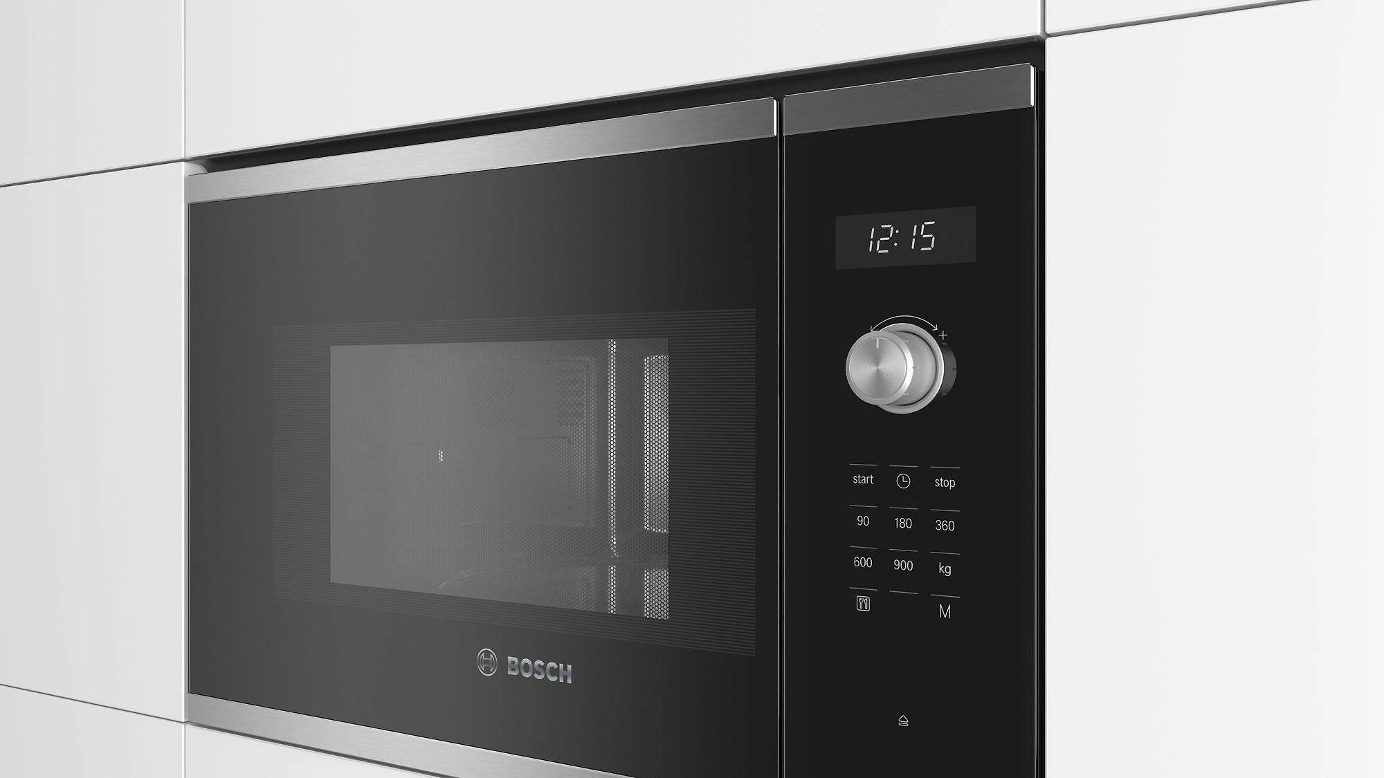 Bosch BFL554MS0 Serija 6, Įmontuojamoji mikrobangų krosnelė, Nerūdijančio plieno