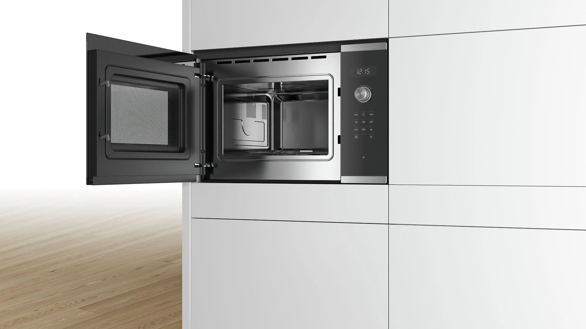 Bosch BFL554MS0 Serija 6, Įmontuojamoji mikrobangų krosnelė, Nerūdijančio plieno