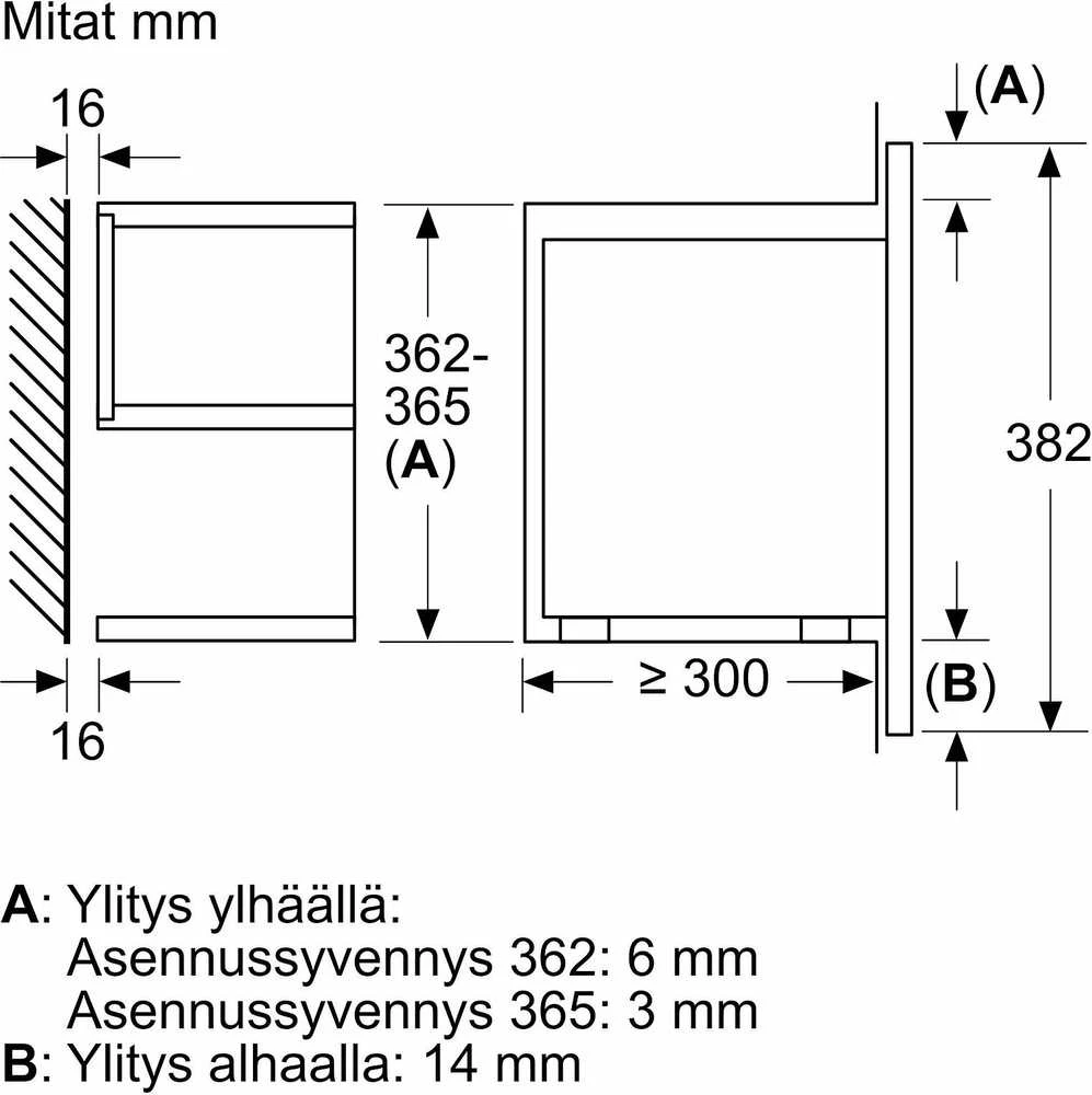 Įmontuojamoji mikrobangų krosnelė Bosch Serija 8, juodos spalvos (BFR7221B1)