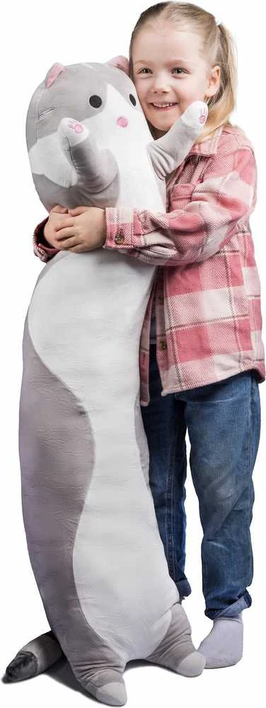 Milla & Måns - kissapehmolelu, 110 cm, harmaa