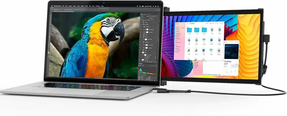 Monitorius Mobile Pixels Mobile Pixels Duex Plus DS 13.3 (Juodas) FH