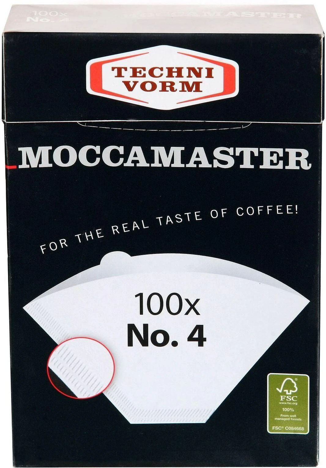 Kavos Aparatas - Moccamaster 85022 Popierinis Filtras 100 vnt. Baltas