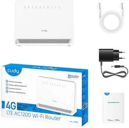 4G LTE maršrutizatorius CUDY LT500E (Wi-Fi 5)