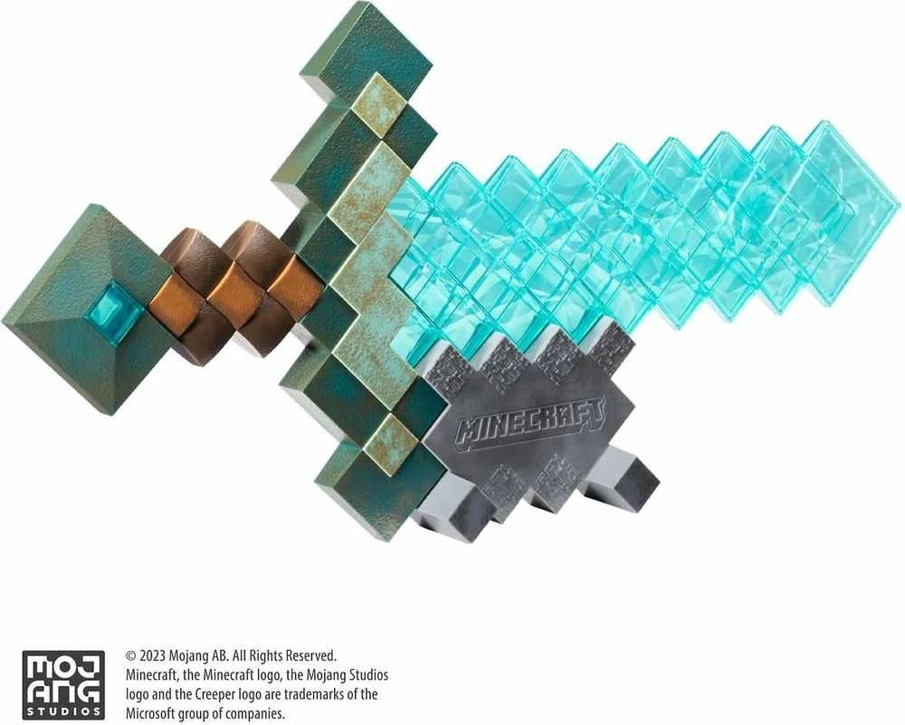 Noble Collection Minecraft - Deimantinių kardų kolekcionieriaus replika