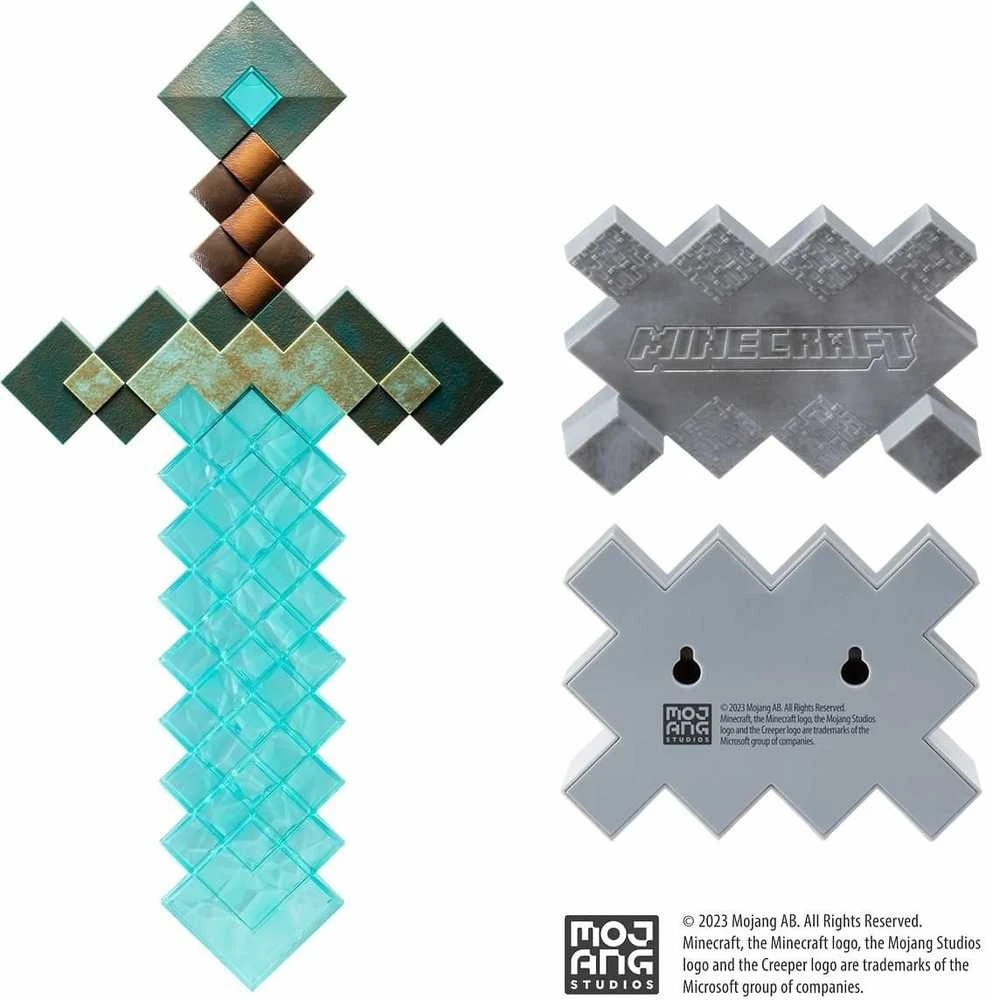 Noble Collection Minecraft - Deimantinių kardų kolekcionieriaus replika