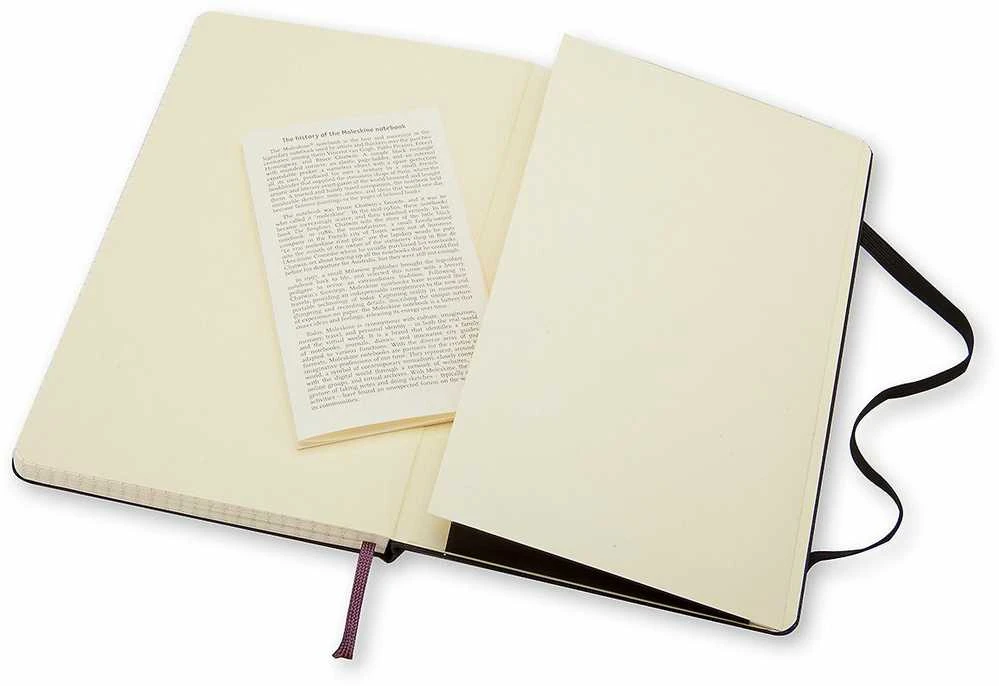 Užrašų knygutė Moleskine Classic 13x21cm, langeliais, kietu viršeliu, juodos spalvos