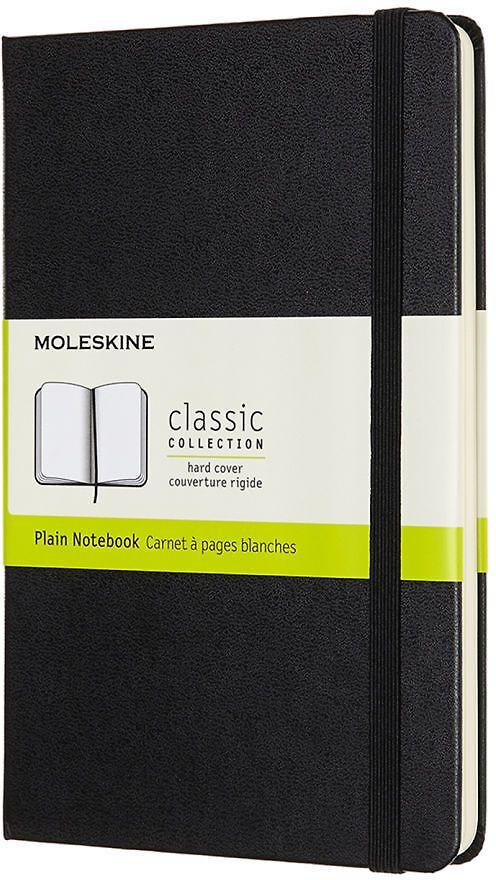 Moleskine Medium Plain užrašų knygelė, juoda