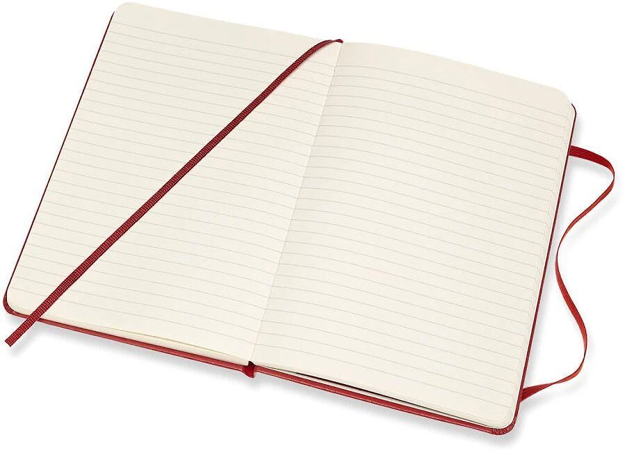 Moleskine Medium Ruled užrašų knygelė, raudona