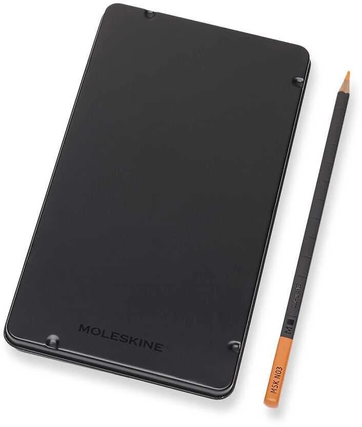 Moleskine Kreidelės metalinėje dėžutėje, 12 MOLESKINE spalvų