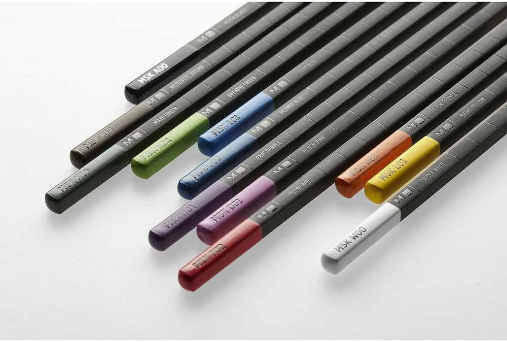 Moleskine Kreidelės metalinėje dėžutėje, 12 MOLESKINE spalvų