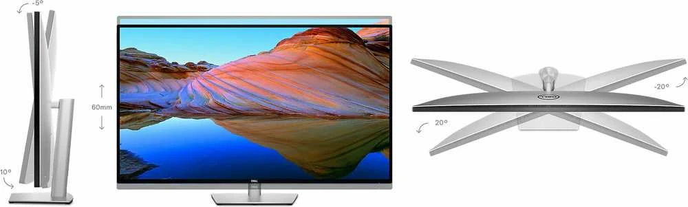 Monitorius Dell U4323QE, 42.5 ", IPS, UHD, 3840 x 2160, 16:9, 5 ms, 350 cd/m², 60 Hz