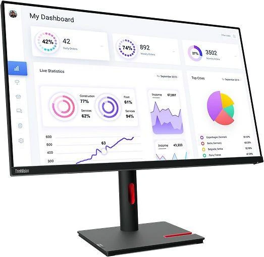 Monitorius Lenovo | ThinkVision | T32p-30 | 31.5 " | IPS | 16:9 | 60 Hz | 4 ms | 3840 x 2160 pikselių | 350 cd/m² | HDMI jungtys quantity 1 | Juodas | Garantija 36 mėn.