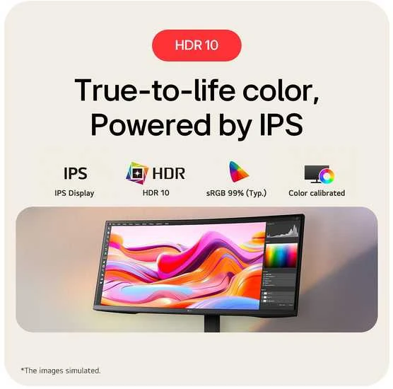 Monitorius LG | 34U650A-B | 34 " | IPS | 21:9 | 100 Hz | 5 ms | 3440 x 1440 pikselių | 300 cd/m² | HDMI jungtys quantity 2