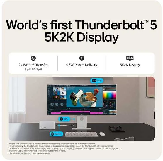 LG 40WT95UF ULTRAFINE? WUHD 5K2K NANO IPS MONITORIUS SU THUNDERBOLT? 5 IR USB TYPE-C®