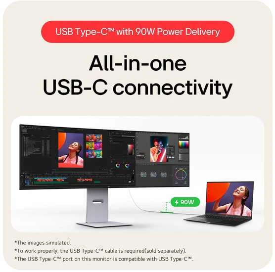 Monitorius LG | 49U950A-W | 49 " | IPS | QHD | 32:9 | 144 Hz | 5 ms | 5120 x 1440 pikselių | 400 cd/m² | HDMI jungtys quantity 2