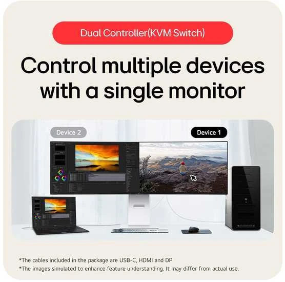 Monitorius LG | 49U950A-W | 49 " | IPS | QHD | 32:9 | 144 Hz | 5 ms | 5120 x 1440 pikselių | 400 cd/m² | HDMI jungtys quantity 2