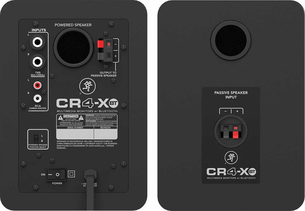 Kompiuterio kolonėlės Mackie CR4-XBT – Aktyvūs „Bluetooth“ monitoriai [pora]
