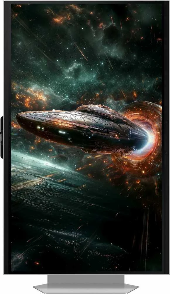 „Samsung Odyssey 3D G90XF“, 27 colių įstrižainės 4K žaidimų monitorius, 165 Hz, IPS, 3D, suderinamas su G-SYNC