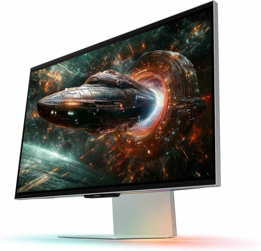„Samsung Odyssey 3D G90XF“, 27 colių įstrižainės 4K žaidimų monitorius, 165 Hz, IPS, 3D, suderinamas su G-SYNC