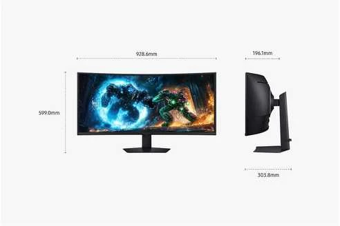 Lenktas žaidimų monitorius Samsung Odyssey G7 LS40FG756EUXEN | 21:9 | VA | WUHD (5120 x 2160) | VESA DisplayHDR 600/HDR10+