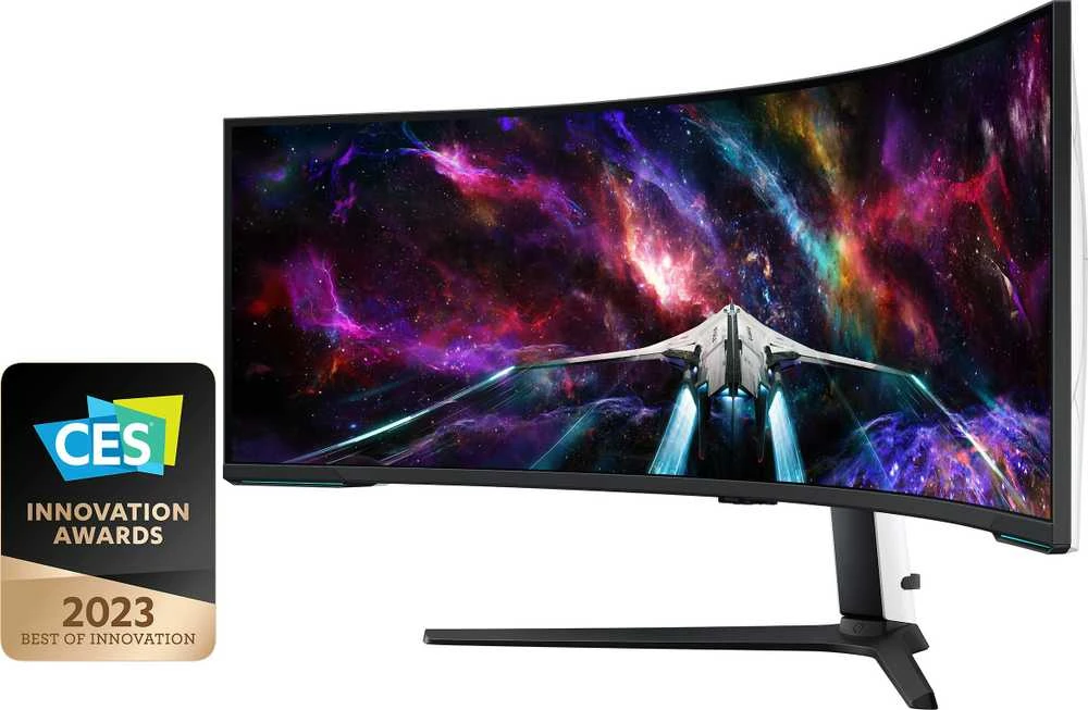 Monitorius Samsung | Odyssey Neo G9 G95NC curved screen | LS57CG952NUXEN | 57 " | VA | Double UHD | 32:9 | 240 Hz | 1 ms | 2160 pikselių | 350 cd/m² | HDMI jungtys quantity 3 | Baltas | Garantija 24 mėn.
