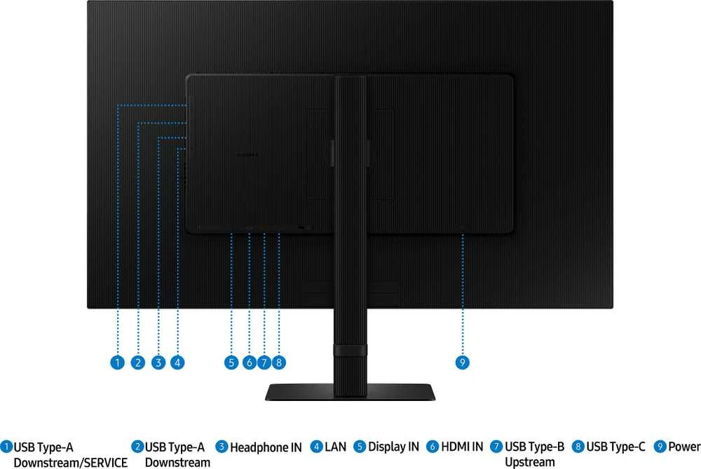Monitorius Samsung | LS32D800UAUXEN | 32 " | VA | UHD | 16:9 | 60 Hz | 5 ms | 3840 x 2160 pikselių | 350 cd/m² | Juodas