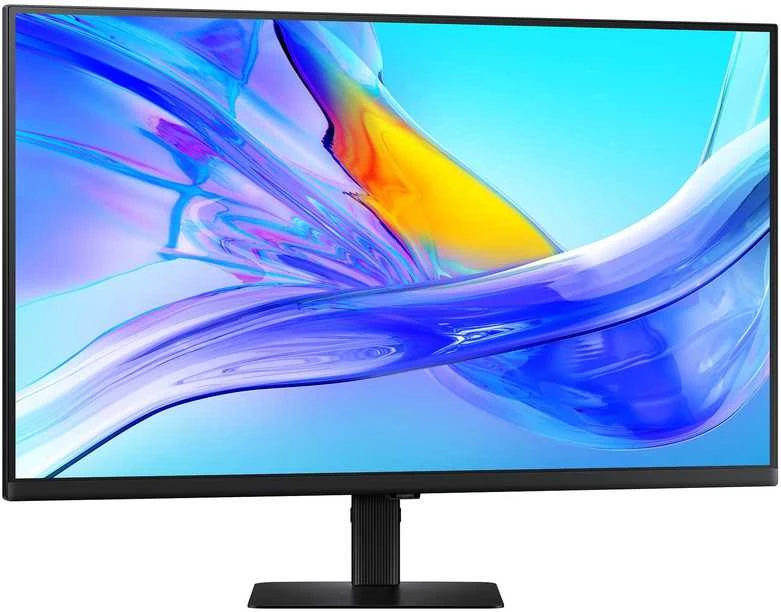Monitorius SAMSUNG S32D800U 32" 16:9 3840X2160 VA, 5MS, 350NITS, 60HZ, HDR10, SRGB 99%, HAS/SWIVEL/PIVOT/TILT, HDMI/DP/USB-C (90W),LAN, USB3 HUB, KVM SWITCH, VESA 100, USB-C