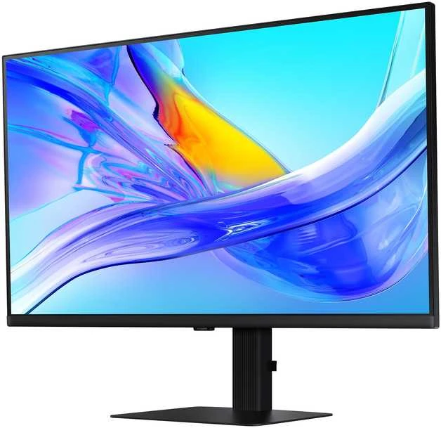 Monitorius SAMSUNG S32D800U 32" 16:9 3840X2160 VA, 5MS, 350NITS, 60HZ, HDR10, SRGB 99%, HAS/SWIVEL/PIVOT/TILT, HDMI/DP/USB-C (90W),LAN, USB3 HUB, KVM SWITCH, VESA 100, USB-C