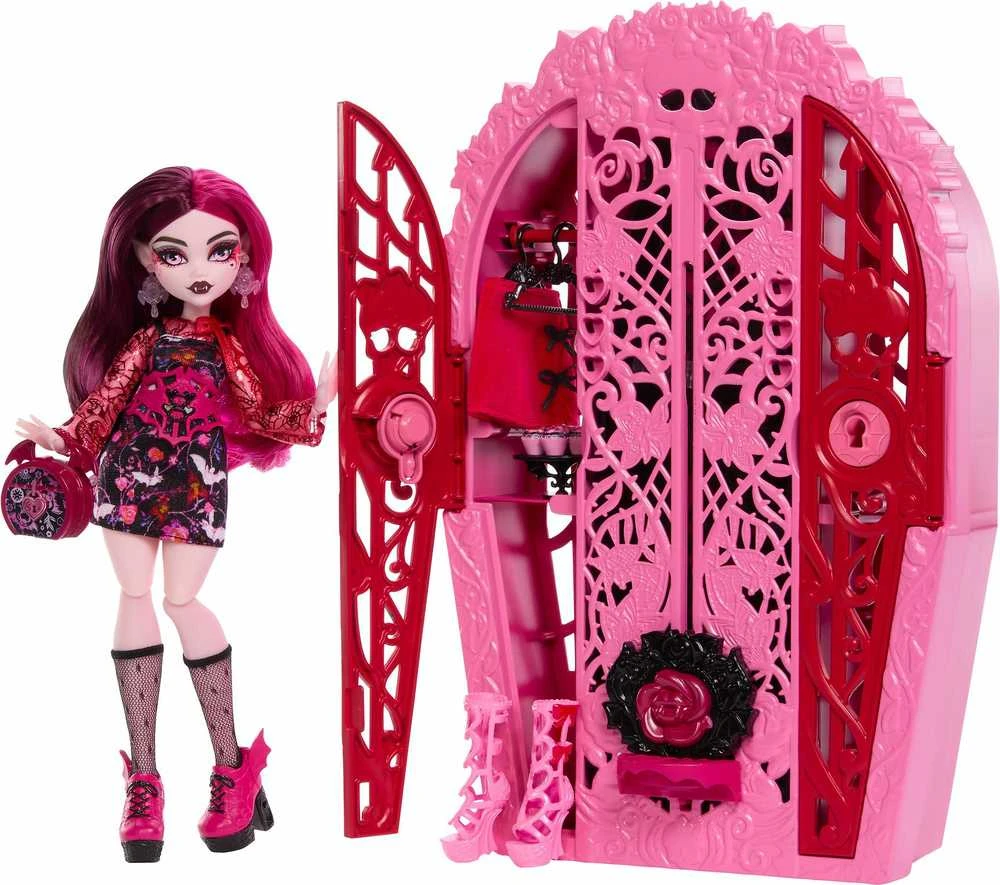 Mattel MONSTER HIGH SKULTIMATES siurprizų rinkinys – Drakulaura, vidurnakčio sodo serija (HYT72)