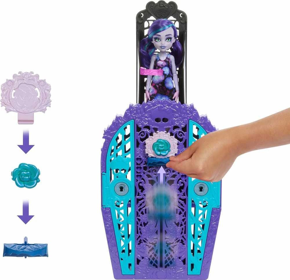 Mattel MONSTER HIGH SKULLTIMATES siurprizų rinkinys – Tvyla, vidurnakčio sodo serija (HYT74)