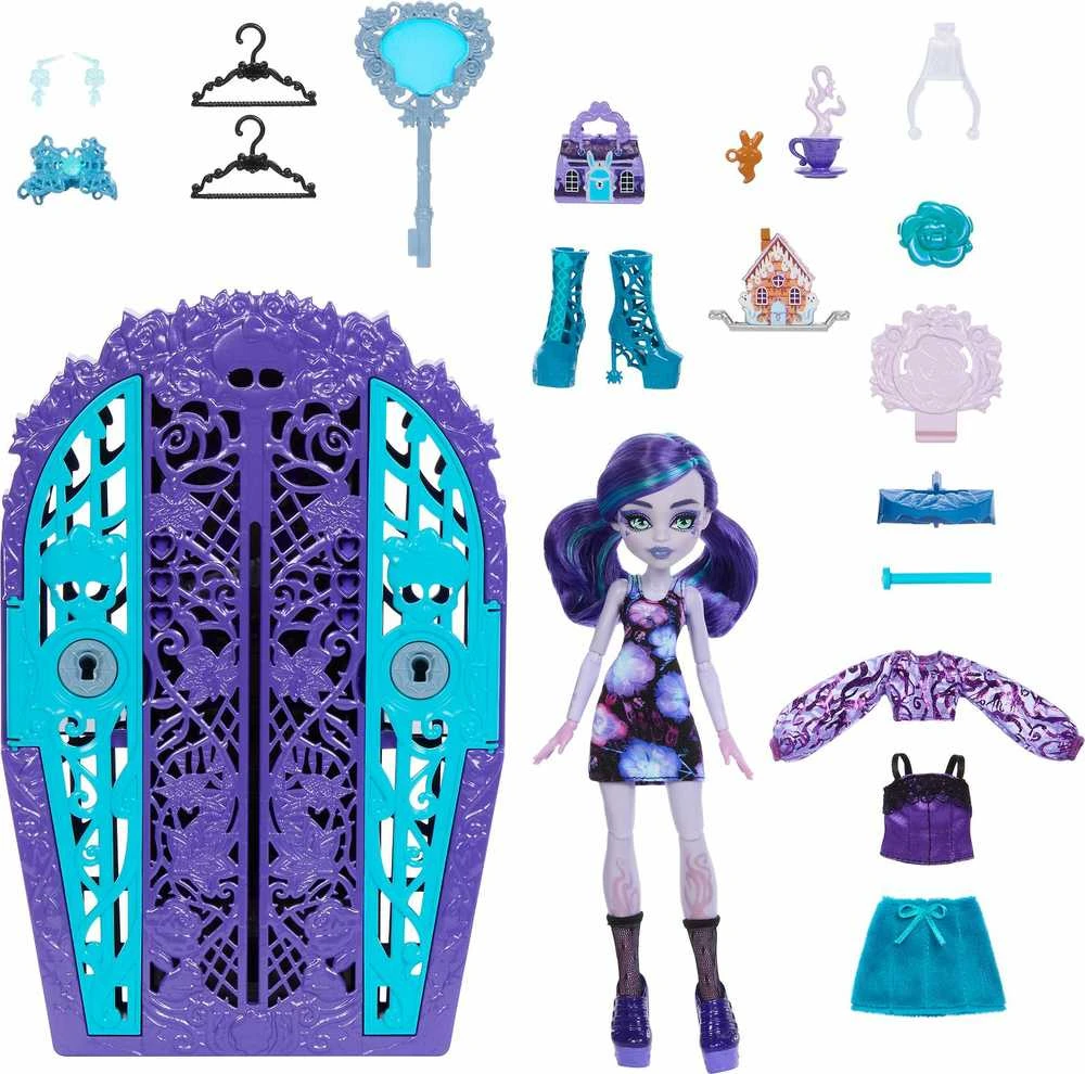 Mattel MONSTER HIGH SKULLTIMATES siurprizų rinkinys – Tvyla, vidurnakčio sodo serija (HYT74)