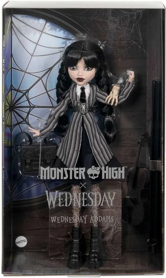 Lėlė Mattel MONSTER HIGH Wednesday (HXJ04), modelis - HXJ04, žema
