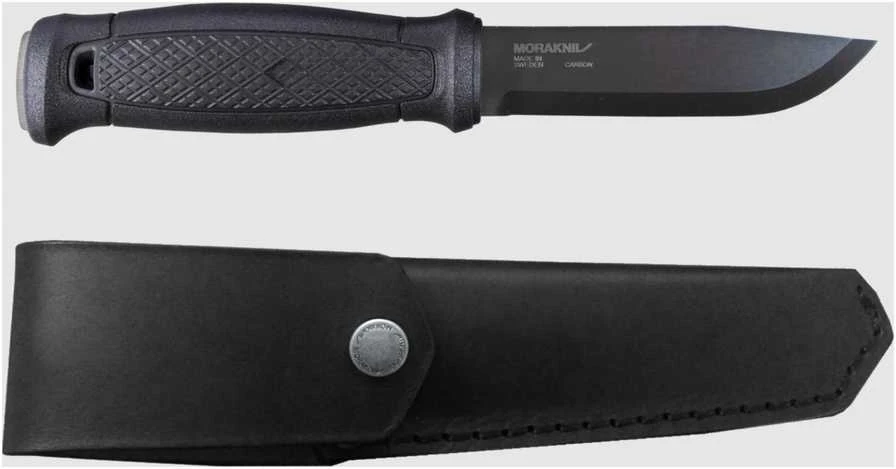 Morakniv Garberg Juodas Carbon peilis su odiniu dėklu