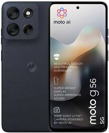 MOTOROLA G56 Juodas OYSTER 8/256GB
