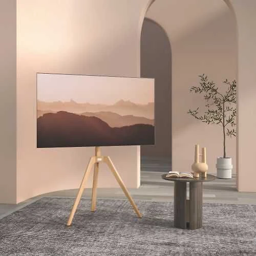 Laikiklis Mozi Art Series FS-14 -lattiajalusta 45 - 65 televisiolle, pyökki